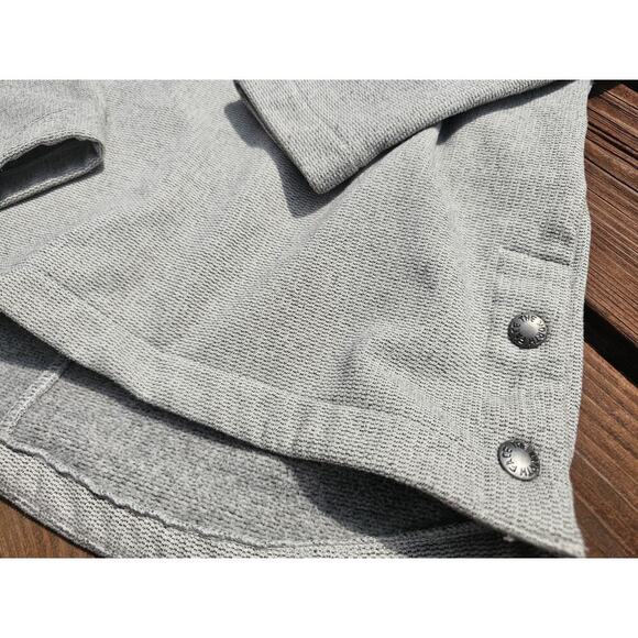 The North Face Women’s Gray Cowl Neck Hoodie Sweater Button Size Small 1/4 Snap - Picture 2 of 7